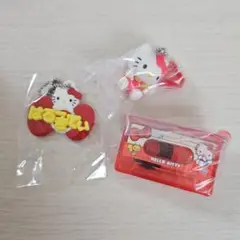 ハローキティ カセットテープ ストラップ 風船 名前 キーホルダー