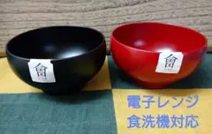 会津塗 和洋ボール2客(サラダボール 多用丼 汁椀 木製ではありません)
