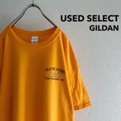 古着 “GILDAN” Printed T-shirt (orange)