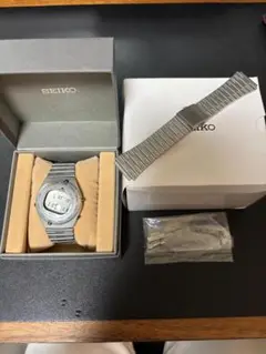 美品　Seiko Giugiaro SBJG001 A825-00A0 セイコー SEIKO GIUGIARO SBJG001 A825-00A0 Men's Quartz Silver W39.5mm