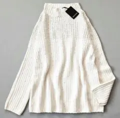 エルマンノ シェルヴィーノ ニット カシミヤ混 ビジュ付き