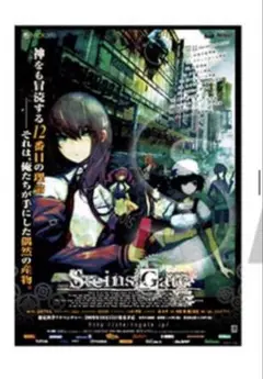 steins;gate 購入特典　復刻版ゲームB2告知ポスター