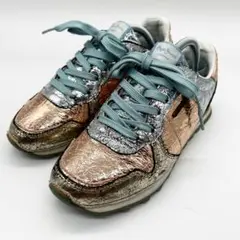 激レア⭐️Pepe Jeans 22.5 ヴェローナスニーカー ローズメタリック