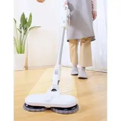 スピンモップにもなるスティッククリーナー