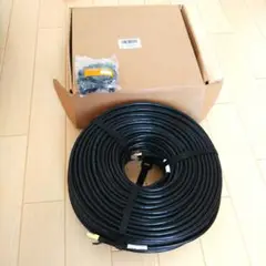 【未使用品】カテゴリ6 LANケーブル 100m 屋外用 黒