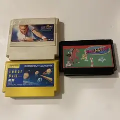 ファミコンソフトファミリーテニス・Lunar Ball・ファミリージョッキー