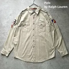 Polo by Ralph Lauren スーベニアシャツ 長袖 刺繍 XXL