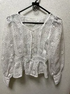 archives 花柄 シースルー トップス