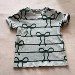 mini rodini リボン柄 Tシャツ 92/98