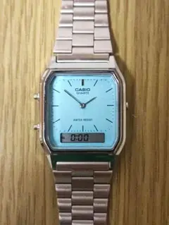 CASIO 腕時計 AQ-230A-2A2 ティファニーブルー