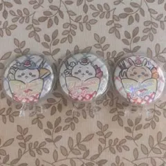 ちいかわ　クレープ　ちいかわハチワレうさぎ　缶バッジ 3個セット