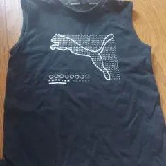 PUMA 黒 ノースリーブタンクトップ 140