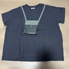 BREEZE ポケット付きTシャツ サイズ120 ネイビー