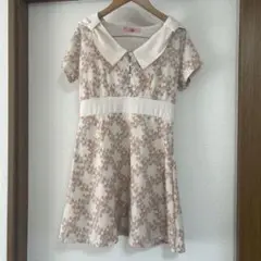 【新品】アンクルージュ　バンビ柄ミニワンピース