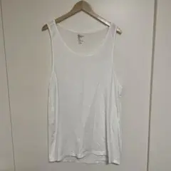 H&M ホワイト タンクトップ US L