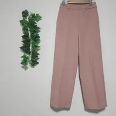 PLST プラステ　ウォームリザーブストレートパンツ　秋冬用　ピンク　XS