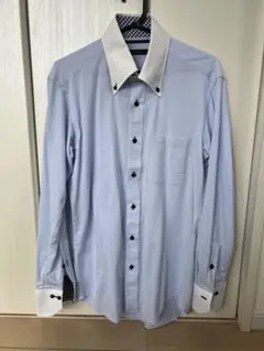 PSFA ワイシャツ ビジネスシャツ クレリック M 39-83 ブルー