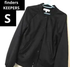 findersKEEPERS ブラックジャケットS MA-1 エンボス