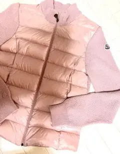 モンクレール ニットダウン ピンク 正規品 美品 A14 日本サイズS-M相当