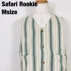 Safari Rookie サファリルーキー ストライプ柄 ベスト ジレ　B4