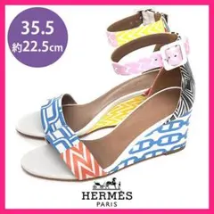 美品❤️エルメス 定価12万 シェーヌダンクル サンダル 35.5(約22.5