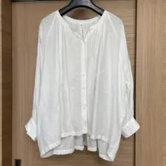 ジャーナルスタンダードラックス　白シャツ　麻100