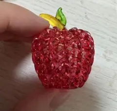 ガラス リンゴ 置物
