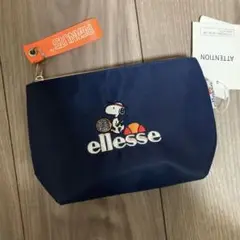 【新品 タグ付】 ellesse ×PEANUTS エレッセコラボ ポーチ