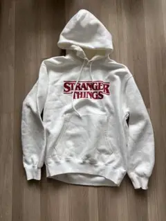 Stranger Things ホワイト パーカー M