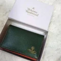 Vivienne Westwood 名刺入れ グリーン/オレンジ