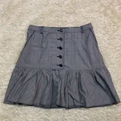 美品 バーバリーブルーレーベル スカート グレー チェック M
