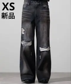 新品 【CLEL】Veiled Damage Denim ブルー系その他 XS