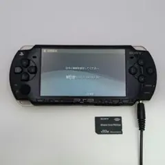 動作品　PSP2000 本体 ブラック黒　メモリーカード付