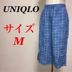 a0565【UNIQLO×Disney】ストレッチパンツ　ミッキー　ゴムウエスト