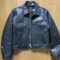 HUMAN BEING 美品 牛革 肉厚 レザー ライダース キルティング 極厚 2mm厚 上質の牛革使用◇ヴィンテージ復刻 オイルワックス