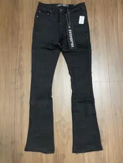 VALABASAS パネルスキニーフレアデニム ブラック サイズ30 新品