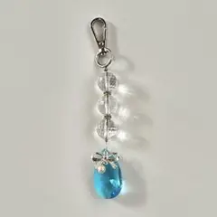 ハンドメイド バッグチャーム サンキャッチャー ブルー