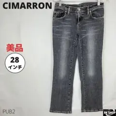 美品 CIMARRON シマロン デニム ジーンズ ブラック 36/28