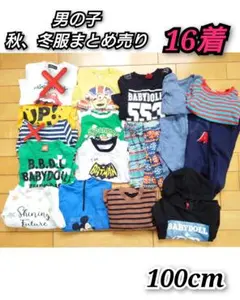 男の子まとめ売り秋冬服 100cm夏服込み