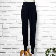 【ベイフロー】リネンレーヨンジョガーパンツ　レディース　3 麻　ウエストゴム