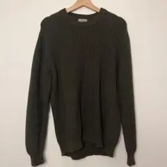 L.L.bean コットンニット グリーン L