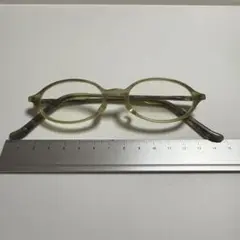 伊達メガネ　おしゃれ　カーキ　グリーン　メガネ