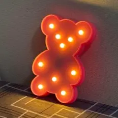 在庫白のみ クマ型テーブルライト フロアライト ホワイト LEDライト