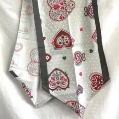テーブルランナー　フランスメーカー 150×40cm グレー ハート