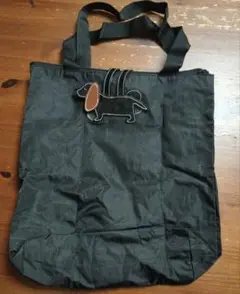 犬型レザー装飾エコバッグ・美品