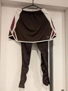 【美品】ニューバランス　ランニングスパッツ　スカート付き　L