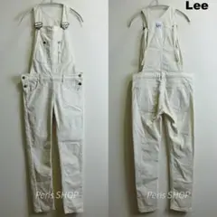 Lee　スキニーオーバーオール　【M】　強ストレッチ　サロペット　アイボリ