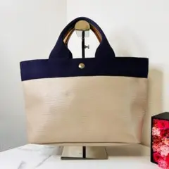 【美品】TOPKAPI ブレス スコッチグレイン ネオレザー ハンドバッグ