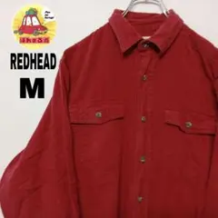 USA古着 REDHEAD ネルシャツ　M えんじ