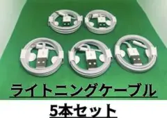 【新品】iPhone ライトニングケーブル　1m タイプA 5本